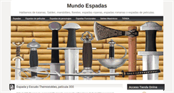 Desktop Screenshot of mundoespadas.com