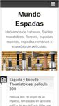 Mobile Screenshot of mundoespadas.com